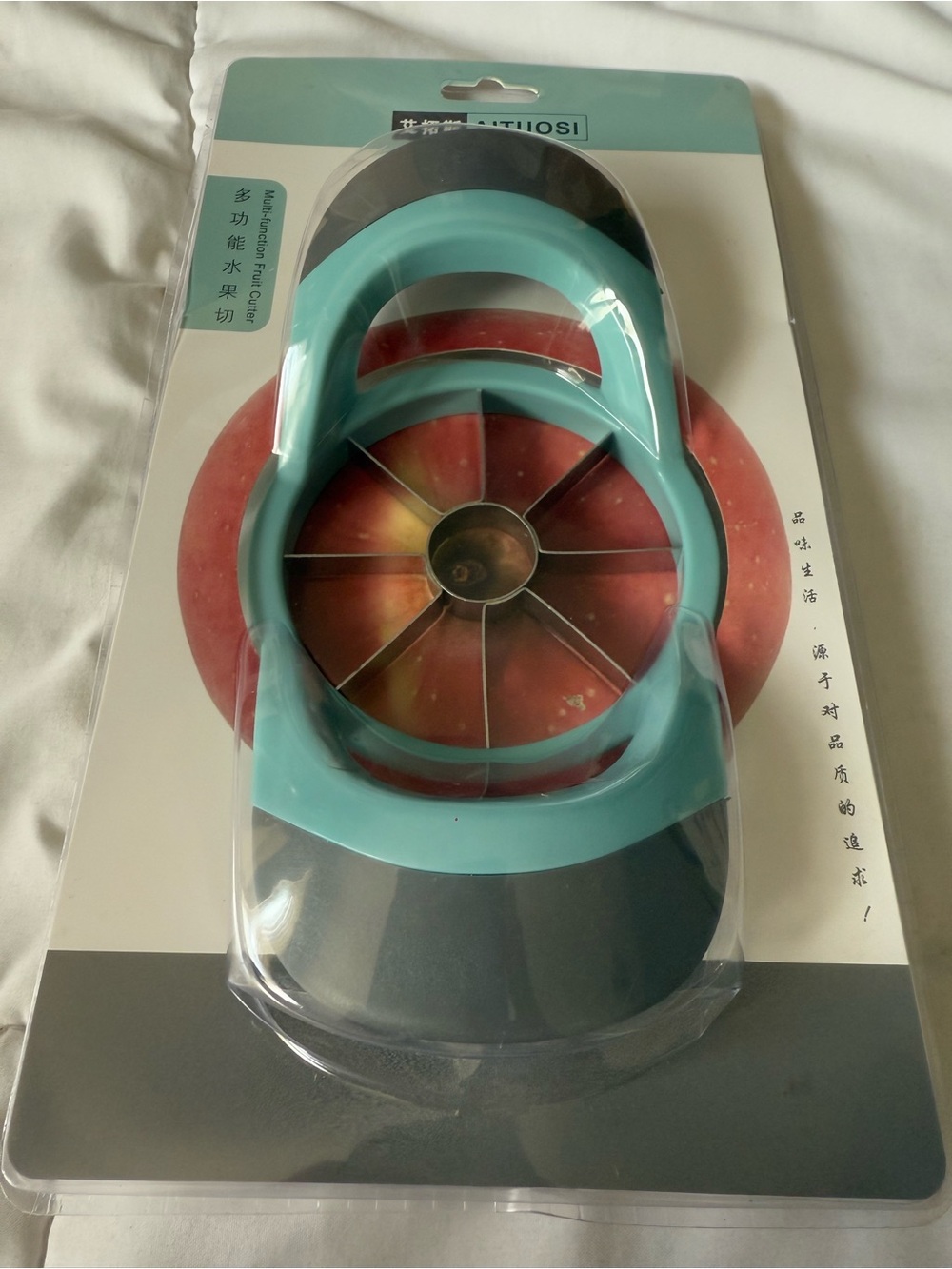 Acrylic Apple Slicer & Corer - Aqua